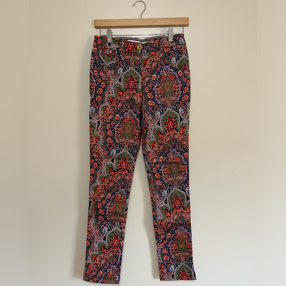 Gretchen Scott colorful paisley pants. XS